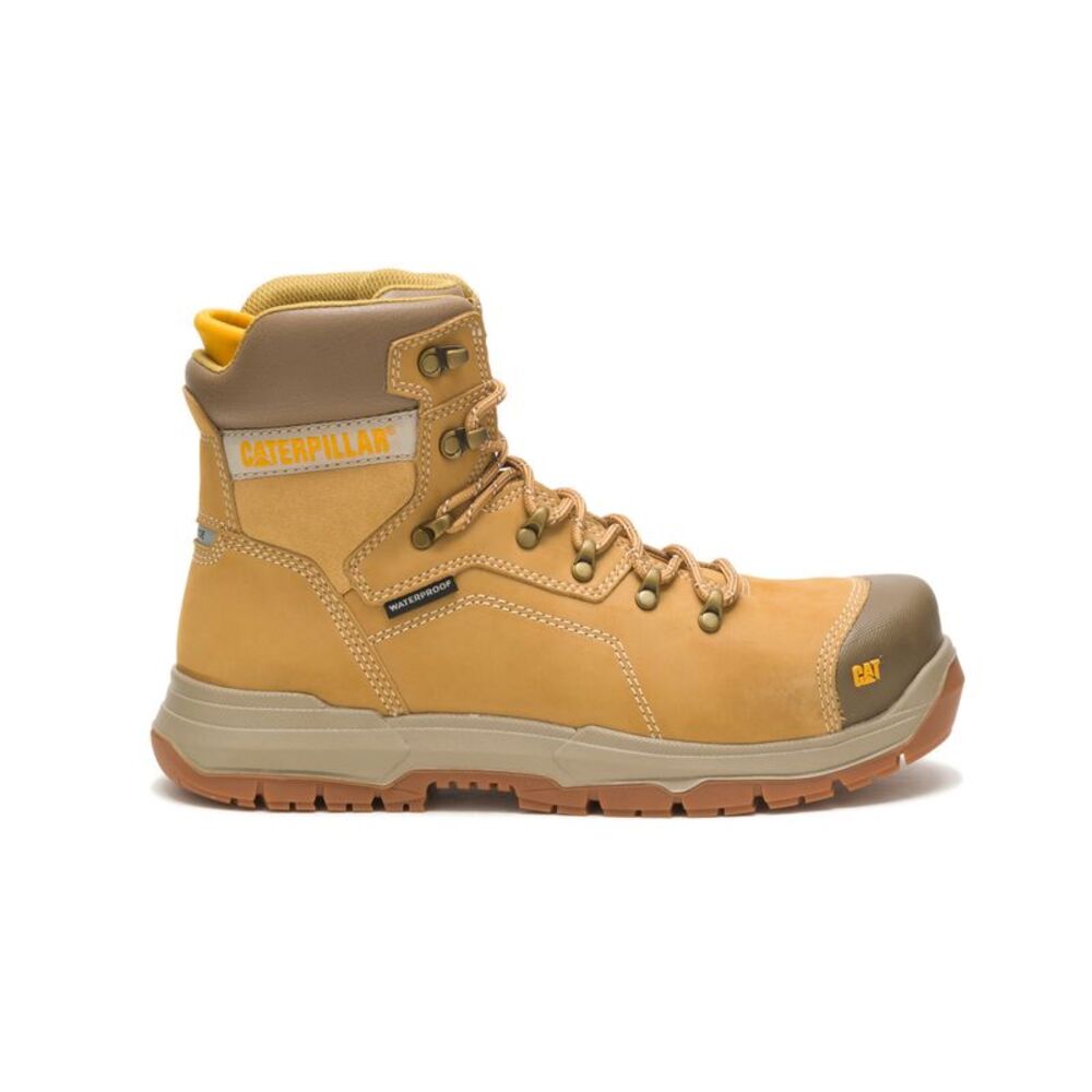 Caterpillar Mens Diagnostic 2.0 Waterproof Steel Toe Brown Boots (NWT)